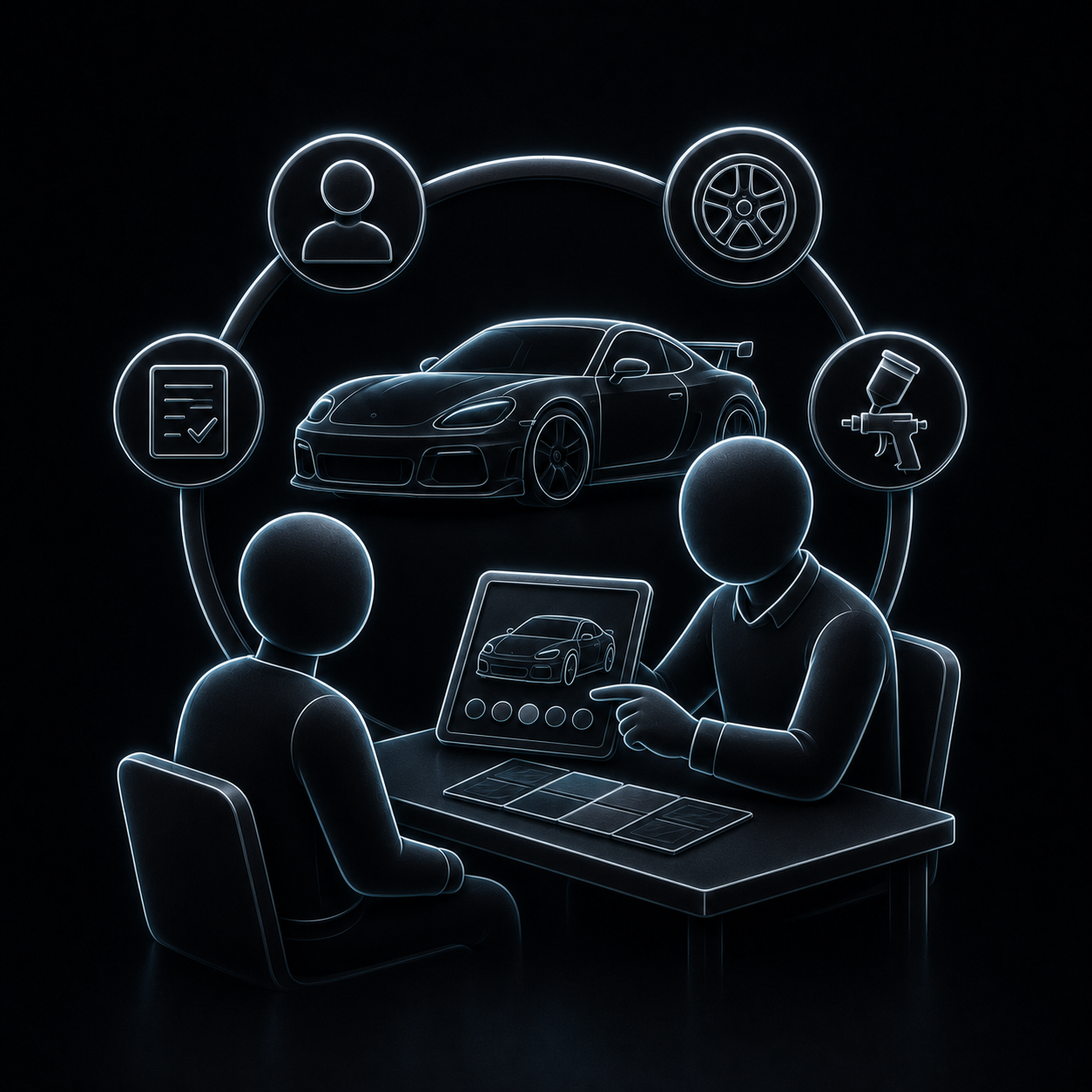 Individual approach icon placeholder